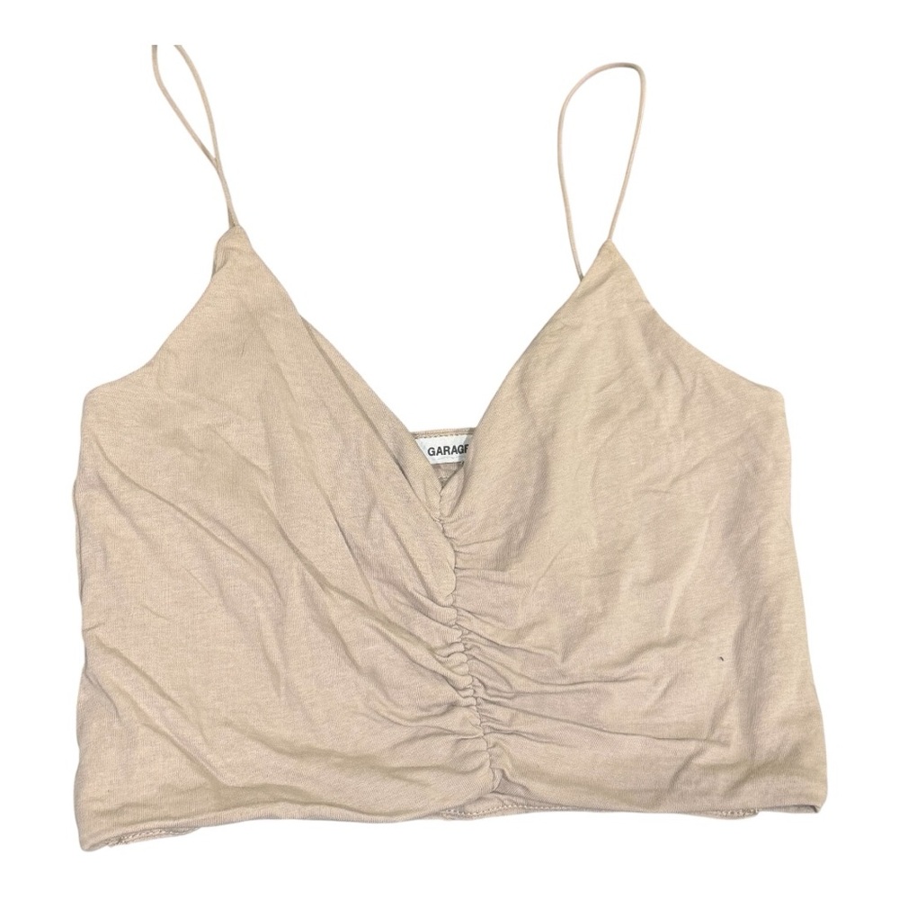 Garage Beige Crop Top